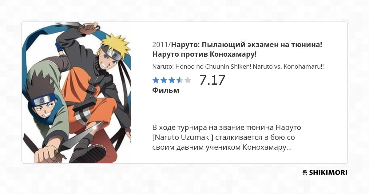 Naruto: Honoo no Chuunin Shiken! Naruto vs. Konohamaru!! / Аниме