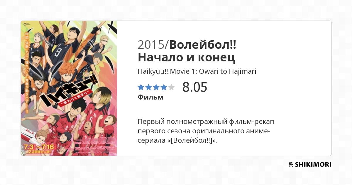 Haikyuu!! Movie 1: Owari to Hajimari / Аниме
